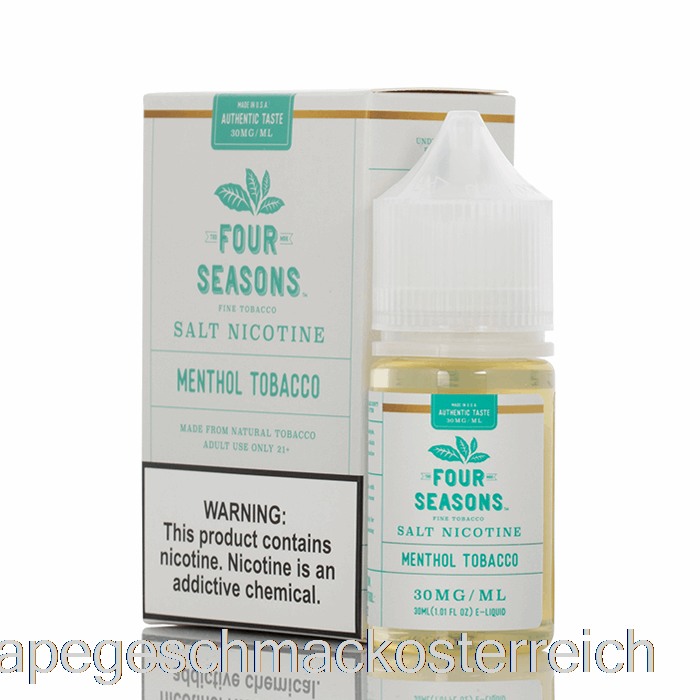 Menthol-Tabaksalz – Vier Jahreszeiten – 30 Ml, 50 Mg Vape-Geschmack